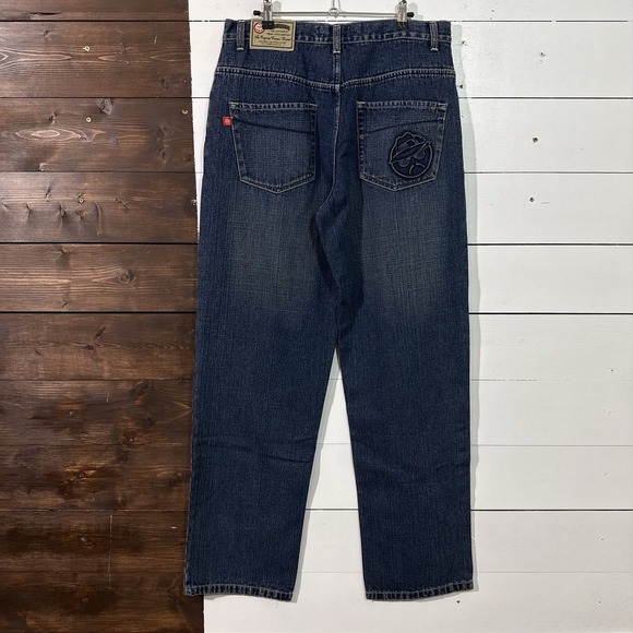 Vintage Lowrider Baggy Denim Jeans Men's Size 34x32 Baggy Y2K Cholo